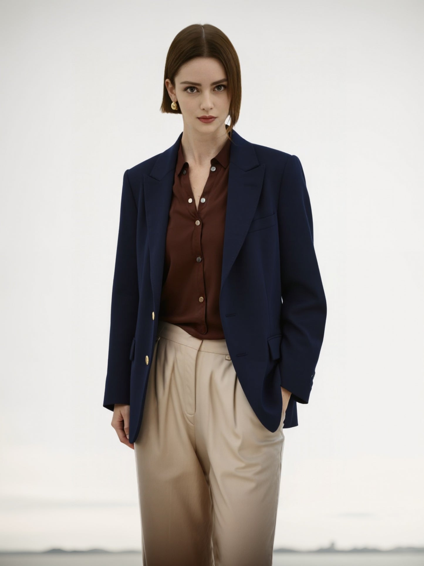 Blazer Sartoriale con Bottoni Dorati | Francesca