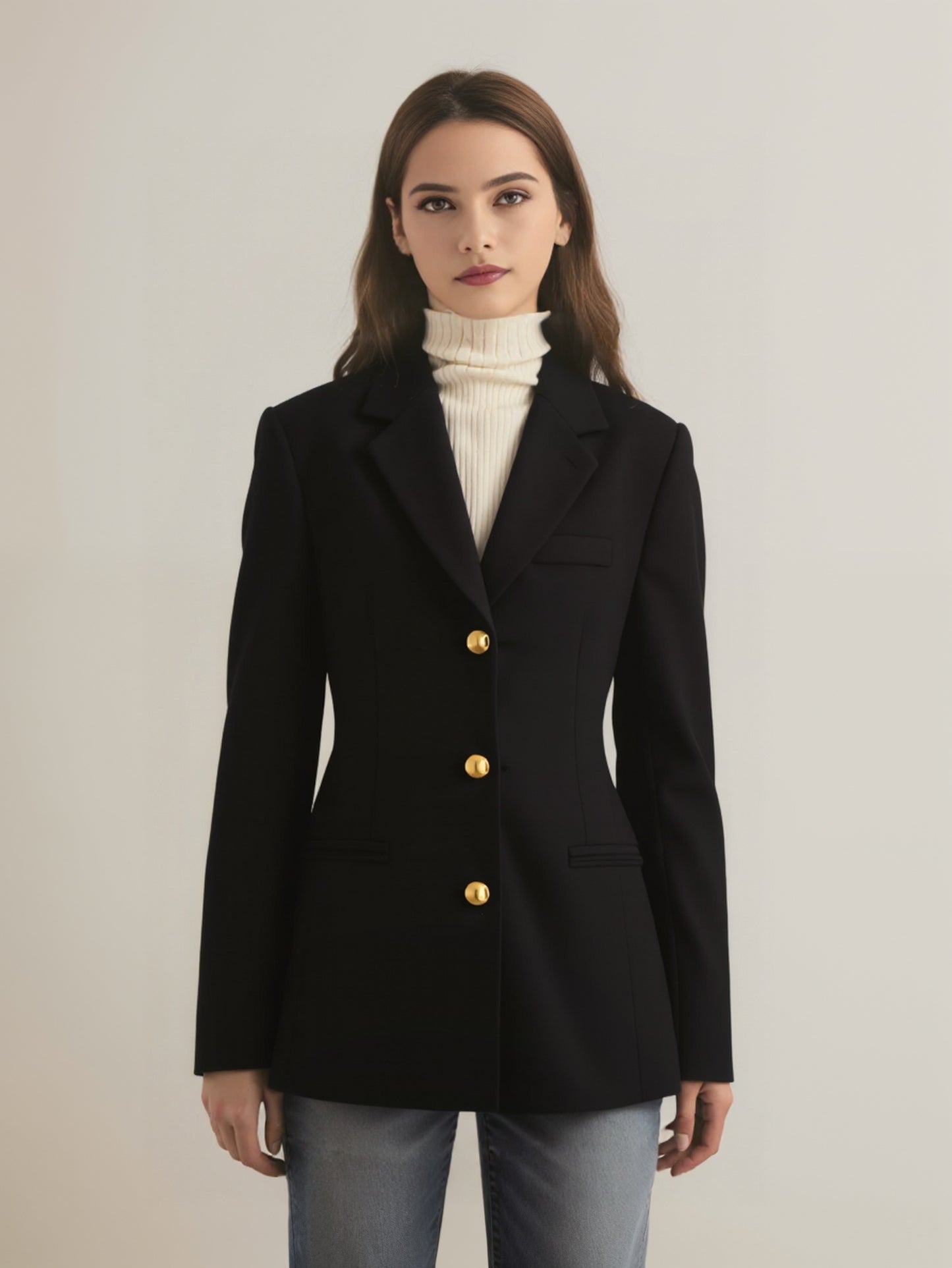 Blazer Sartoriale con Bottoni Dorati | Donatella