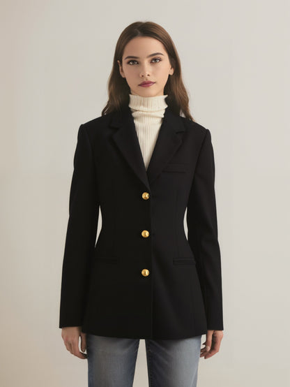 Blazer Sartoriale con Bottoni Dorati | Donatella
