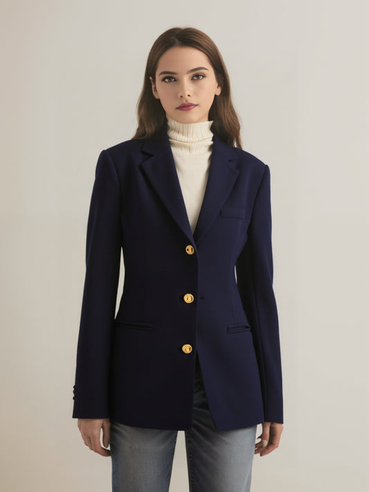 Blazer Sartoriale con Bottoni Dorati | Donatella