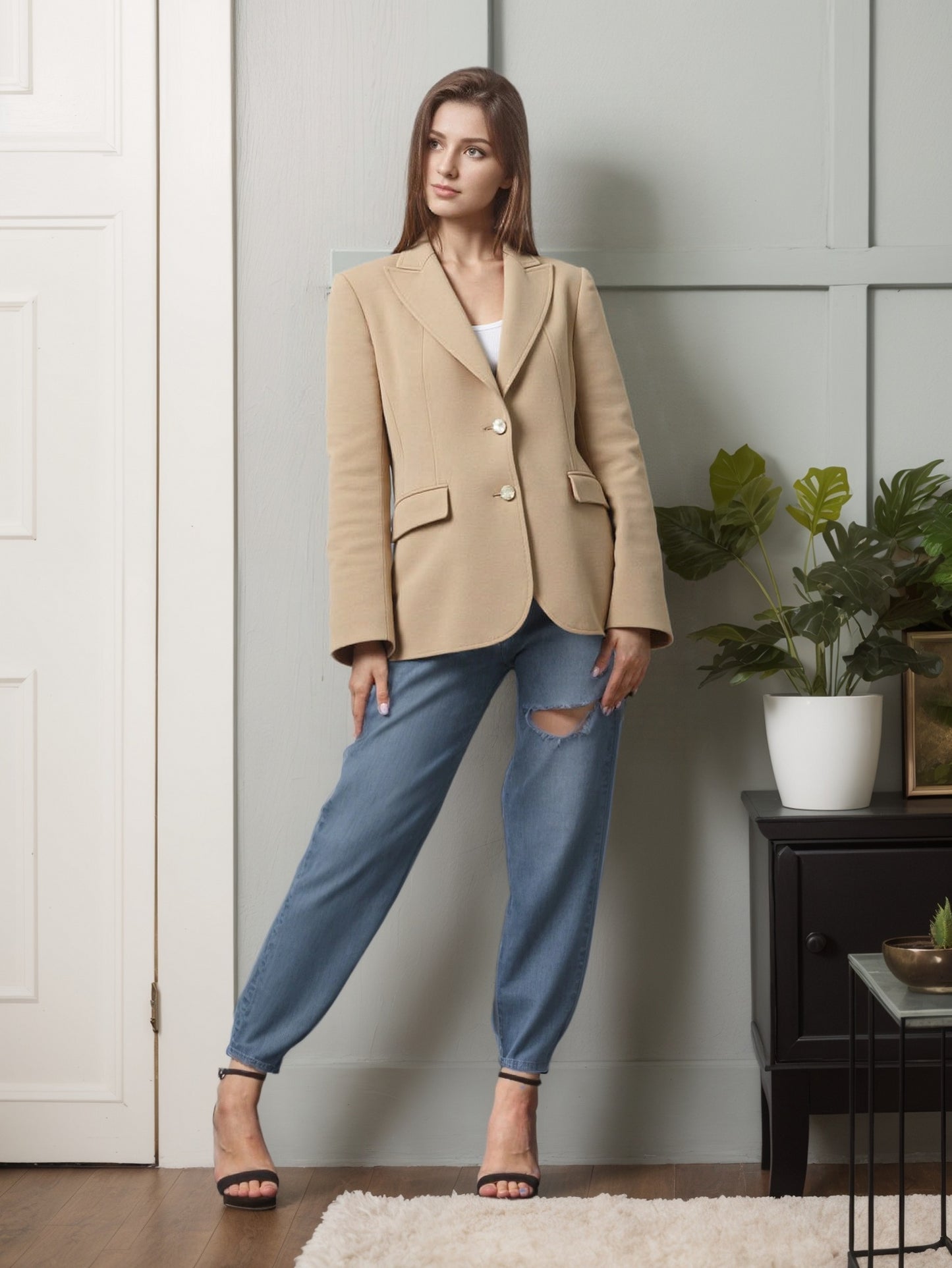 Blazer Sartoriale con Bottoni Dorati | Francesca