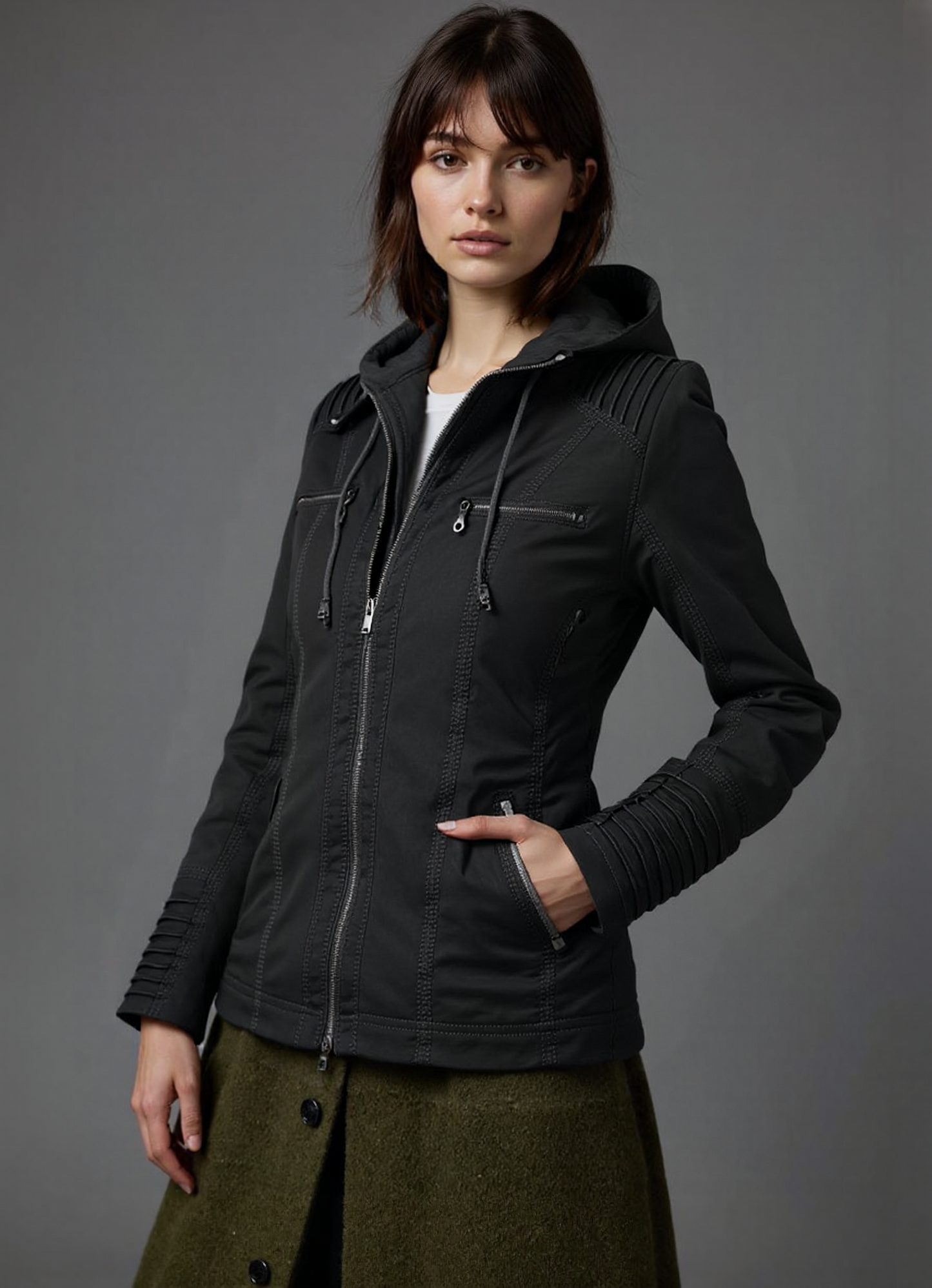 Giacca in Pelle Italiana Classica | Giulia