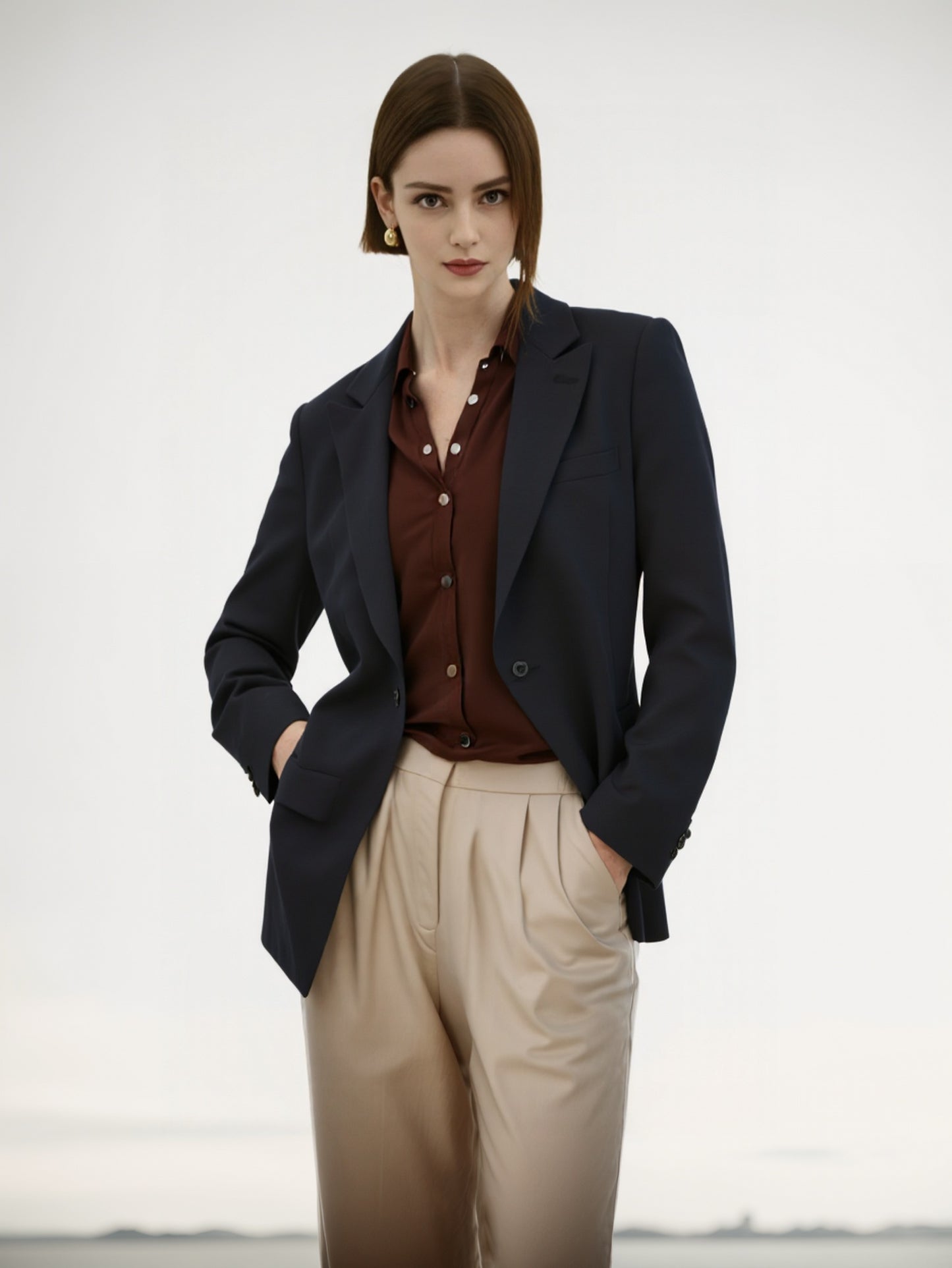 Blazer Classico con Vestibilità Strutturata | Adriana